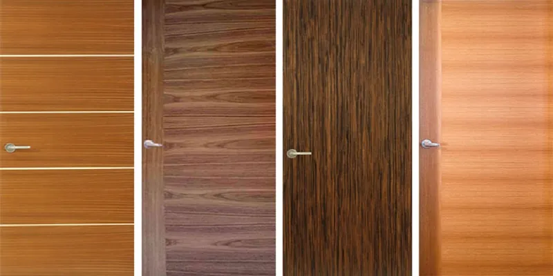 stained commercial door
